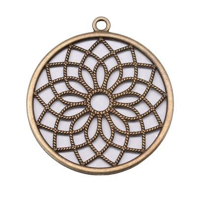Charms Big Flower Pendants Minimalist Jewelry Components QC014