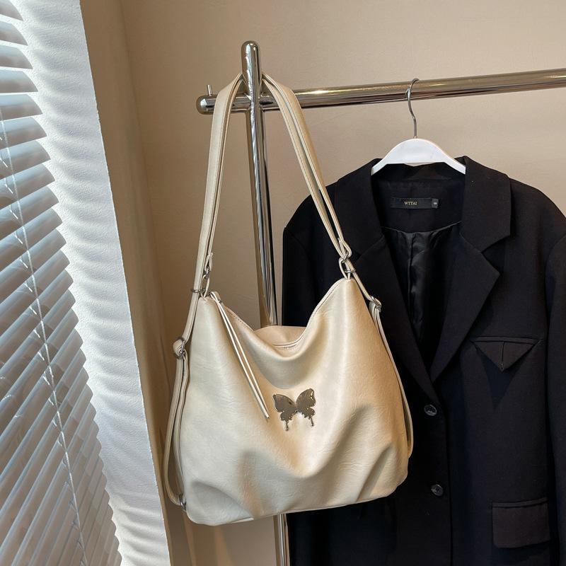 

Осенне-зимняя ретро-сумка большого объема для женщин 2024 года, новый рюкзак для поездок на работу, повседневная сумка через плечо