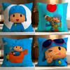Popular P-PPocoyo Cushion Cover Soft Washable Pillow Case Multi-Scene for Couch Bed Travel Office Use