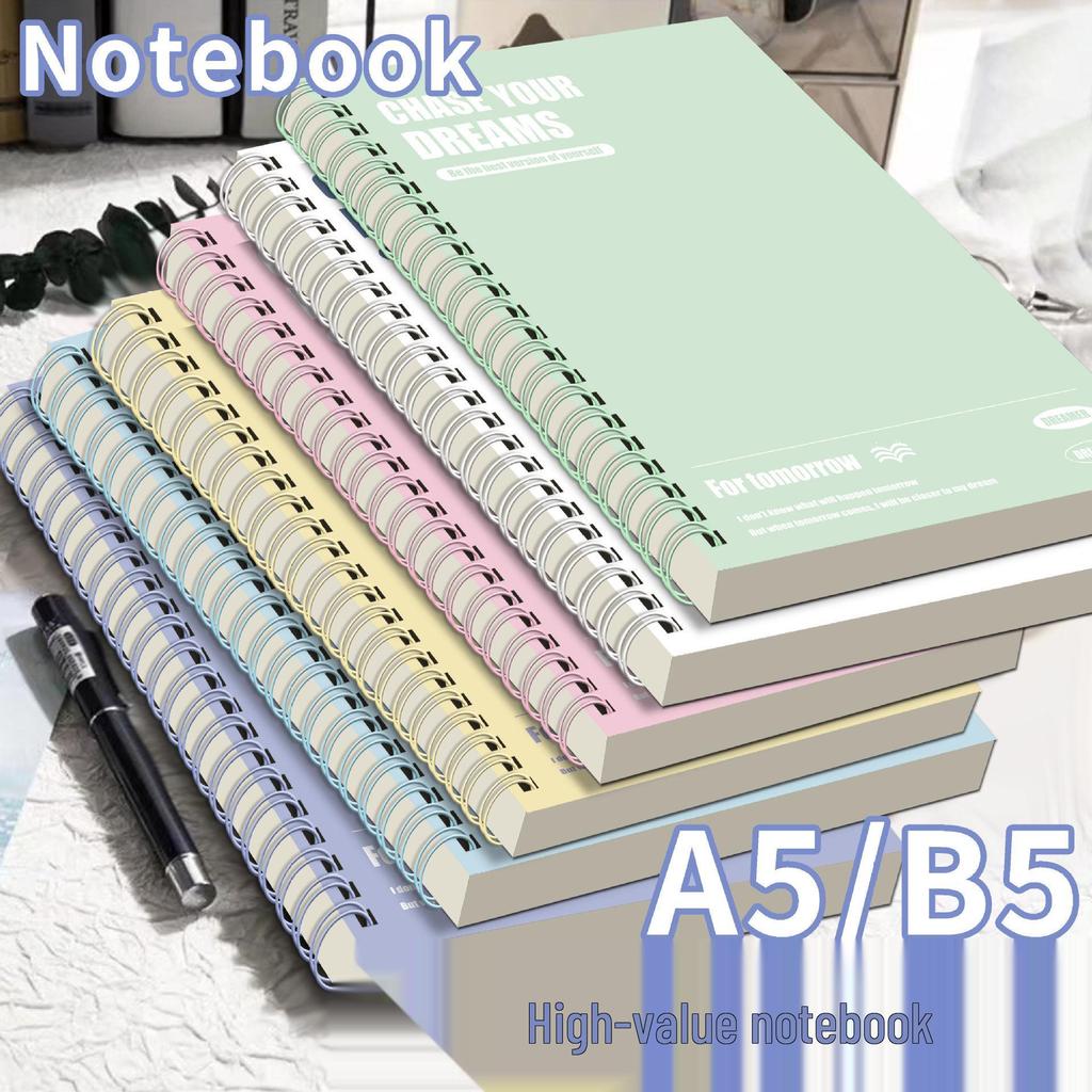 Super Thick Spiral Notebook B5, Lined, High Appearance A5, Perfect for High School Exam Prep.