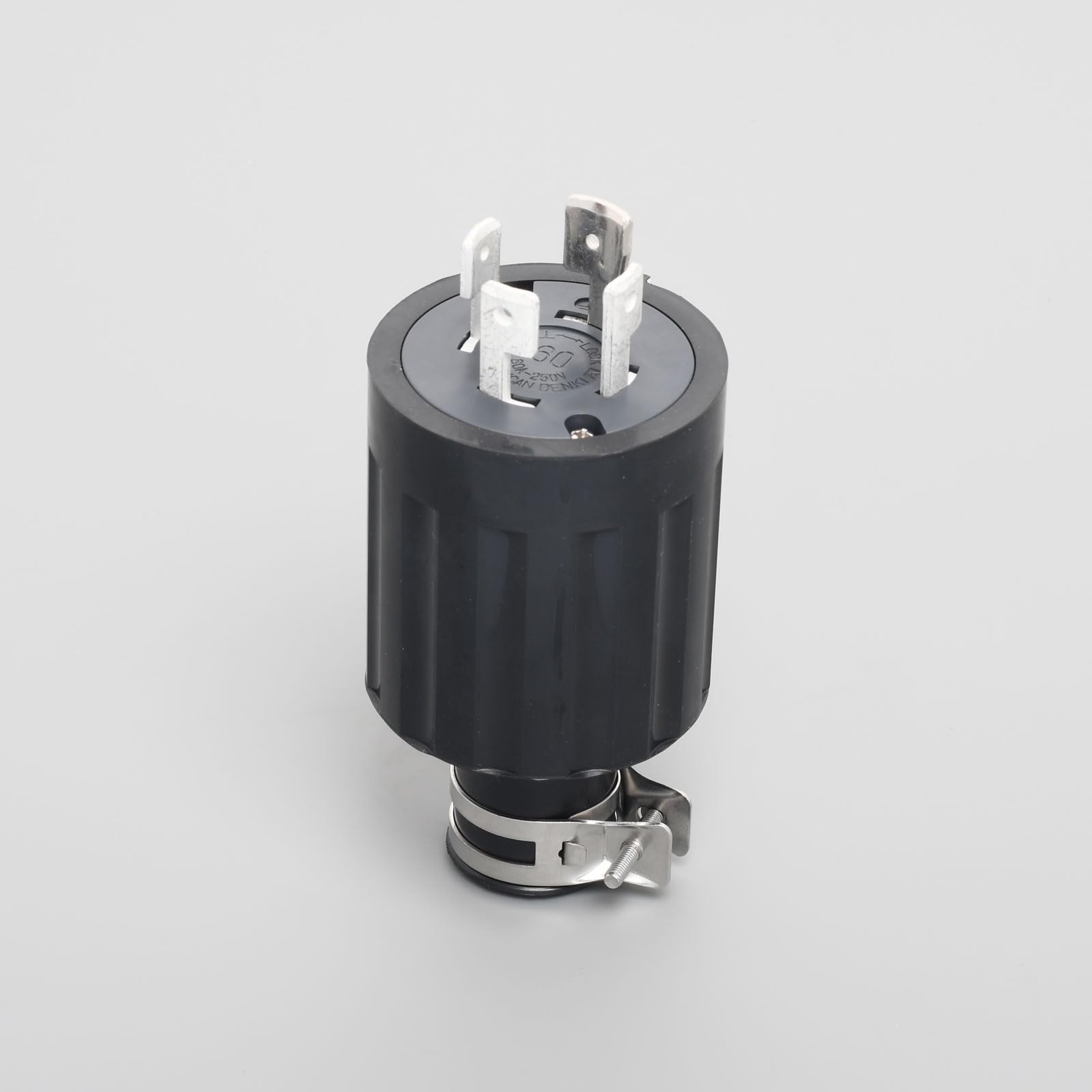 

American Denki 4622R Hook-and-Loop Rubber Plug, Grounded, 3-Pin, 60A, 250V