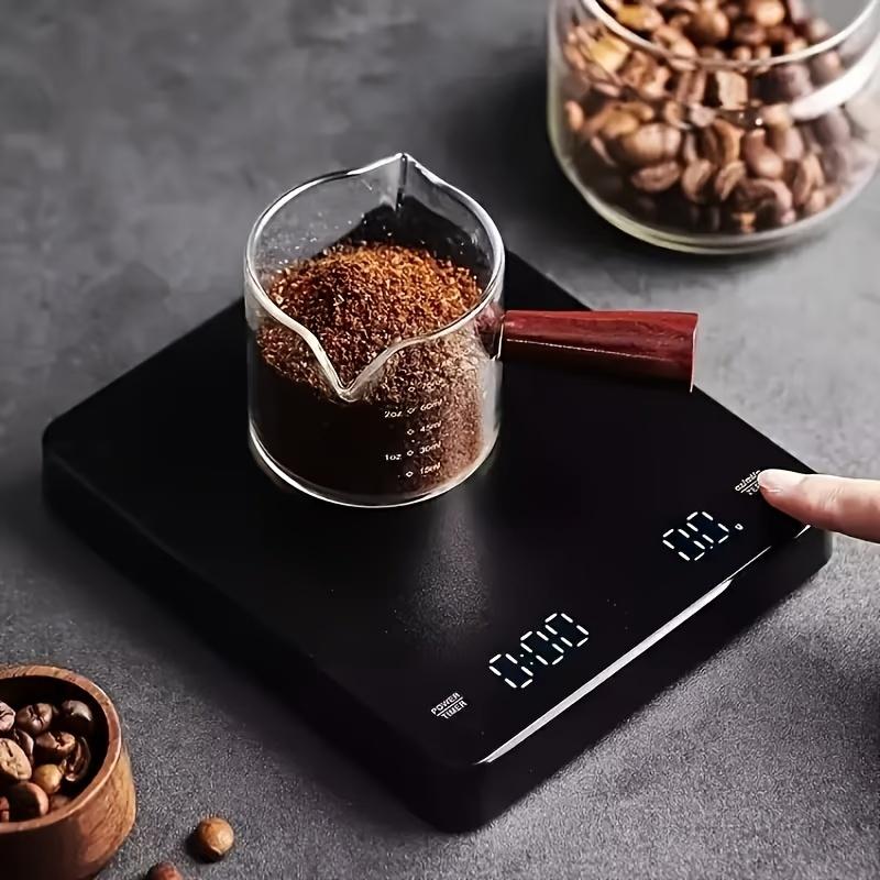 Digital Kitchen Scale Coffee Scale Jewelry Digital Scale Rechargeable Electronic Scale Coffee Timing Electronic Scale Baking Scale LED Display