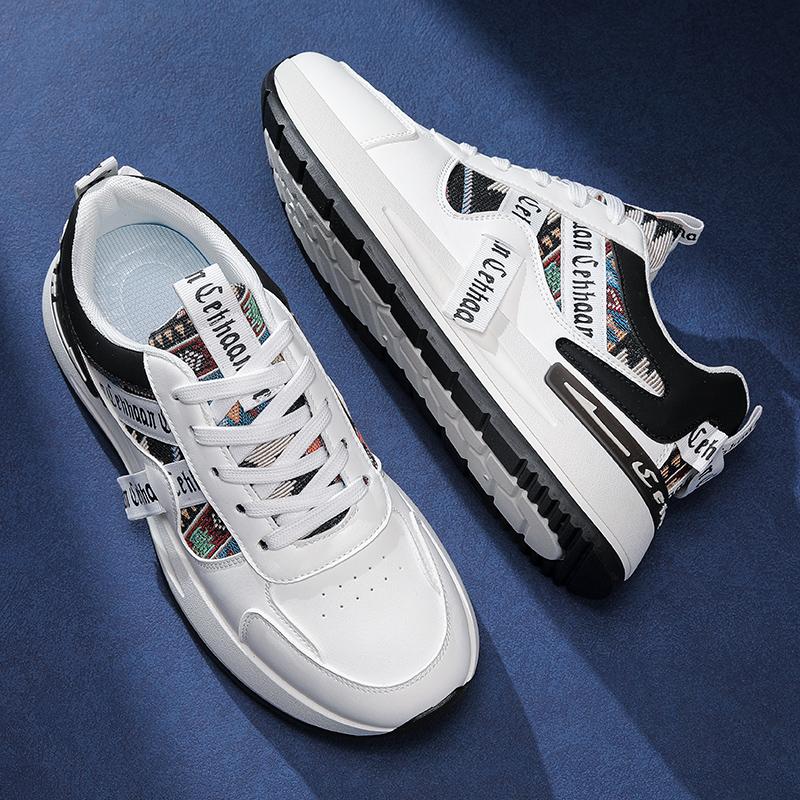 New Skateboard Men's Shoes Summer Sneakers Leather Casual Fashion Trend Trend Shoes Outdoor Running Sports Hiking Tennis Shoes