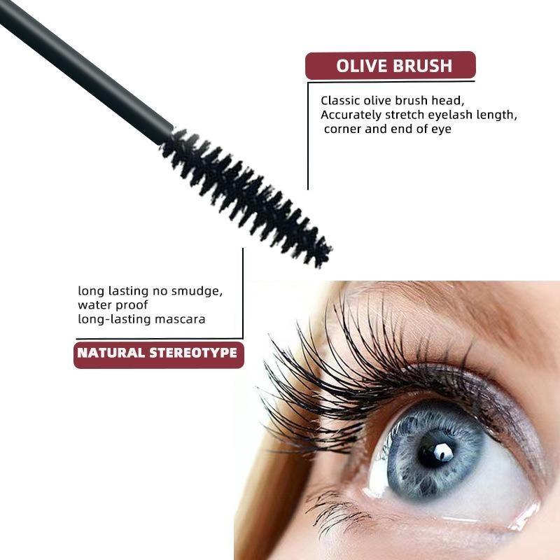 Mascara für Wimpernverlängerung, Schwarze Verdickende und Curlende Mascara, Verwischfest, Perfektes Geschenk für Frauen