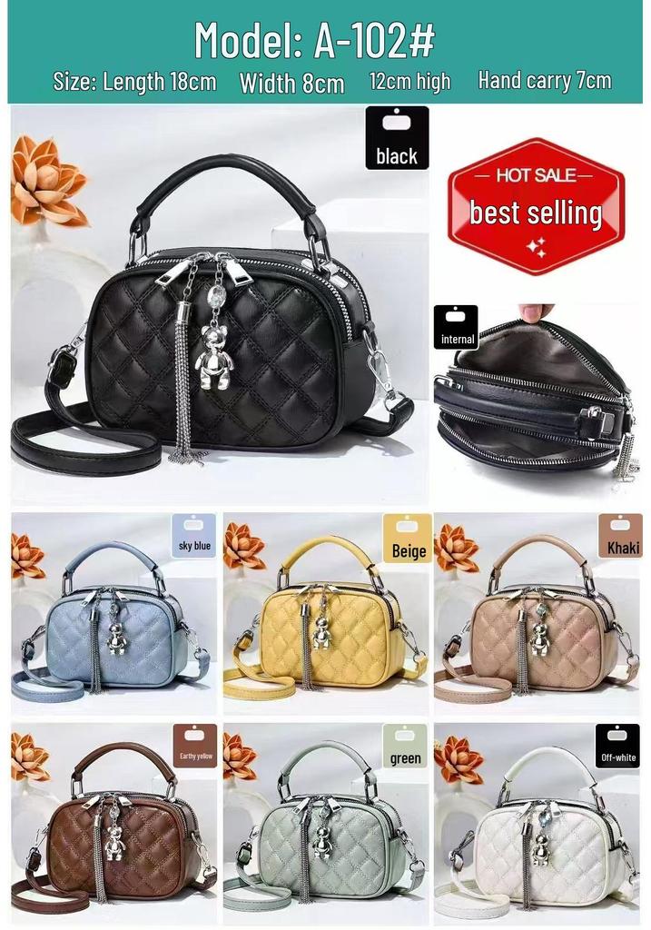 Women's Diamond Quilted Mini Crossbody Bag 2025 - New Textured Style Shoulder Handbag