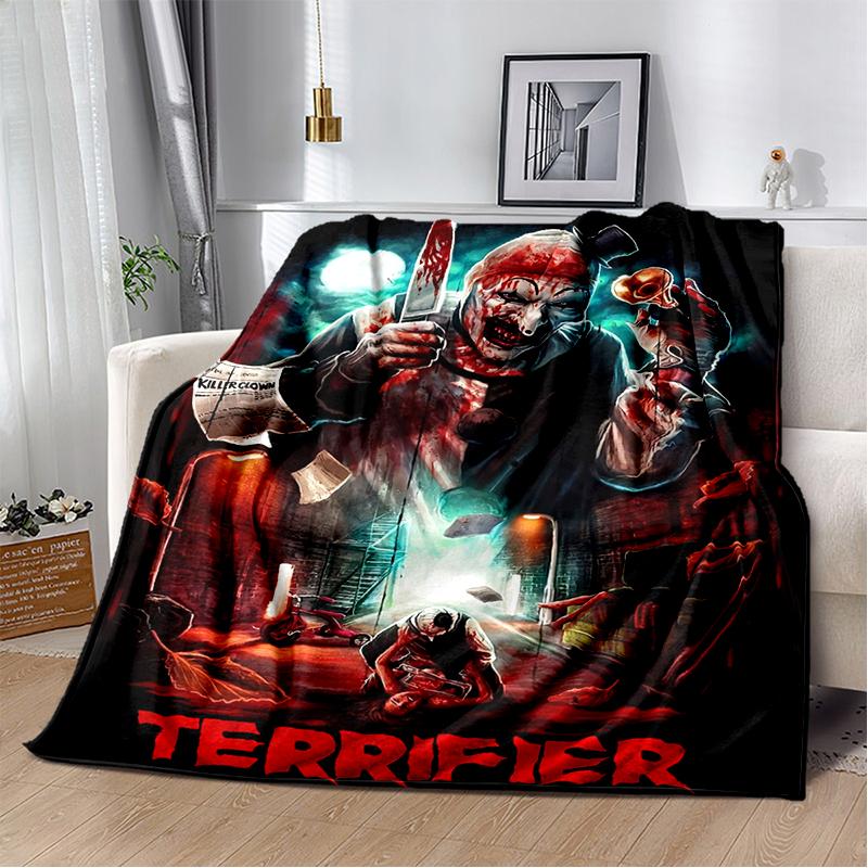 29 סגנונות טריפייר סרט אימה מתנת ליל כל הקדושים שמיכת קטיפה רכה, שמיכת פלנל לסלון חדר שינה מיטה ספה כיסוי