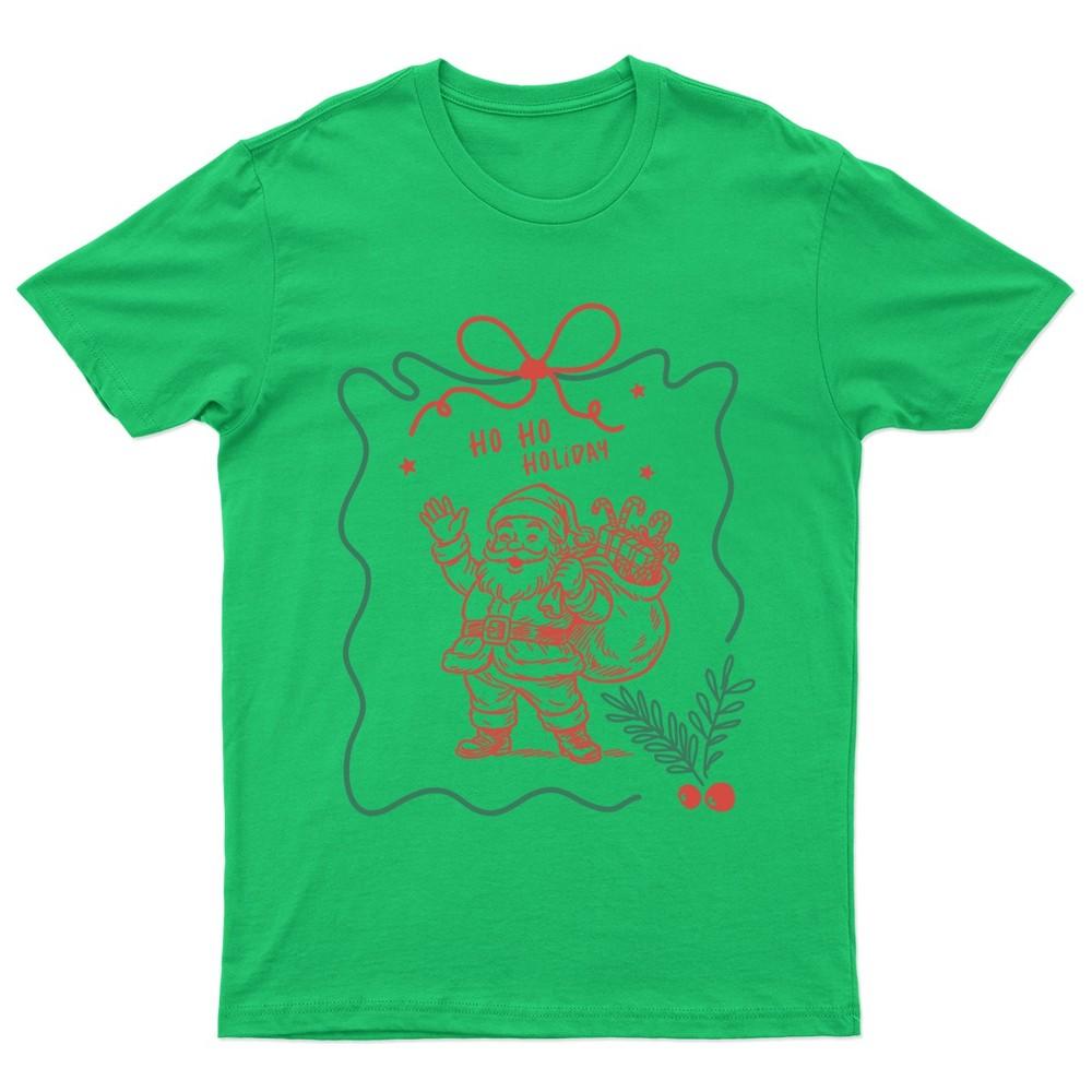 Ho Ho Holiday Christmas Santa Claus Unisexs Unisexs Graphic Tee S