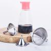 3 Sizes Stainless Steel Kitchen Funnels Set with Ergonomic Handle Clamp Ring Dishwasher