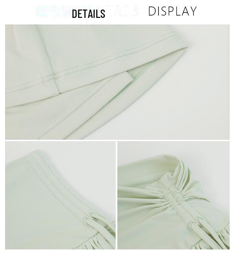 Damska sportowa spódnica szybkoschnąca: Letnia spódniczka sportowa 2 w 1 do biegania, tenisa i jogi z ochroną przed prześwitywaniem i oddychającym designem