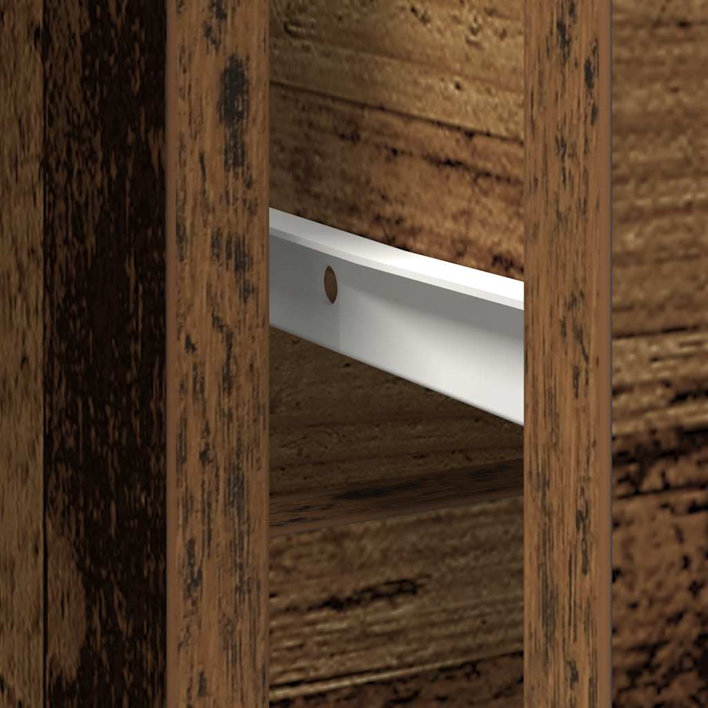 Sideboard with Drawer Rustic Wood Look 101 x 35 x 76 cm Engineered Wood