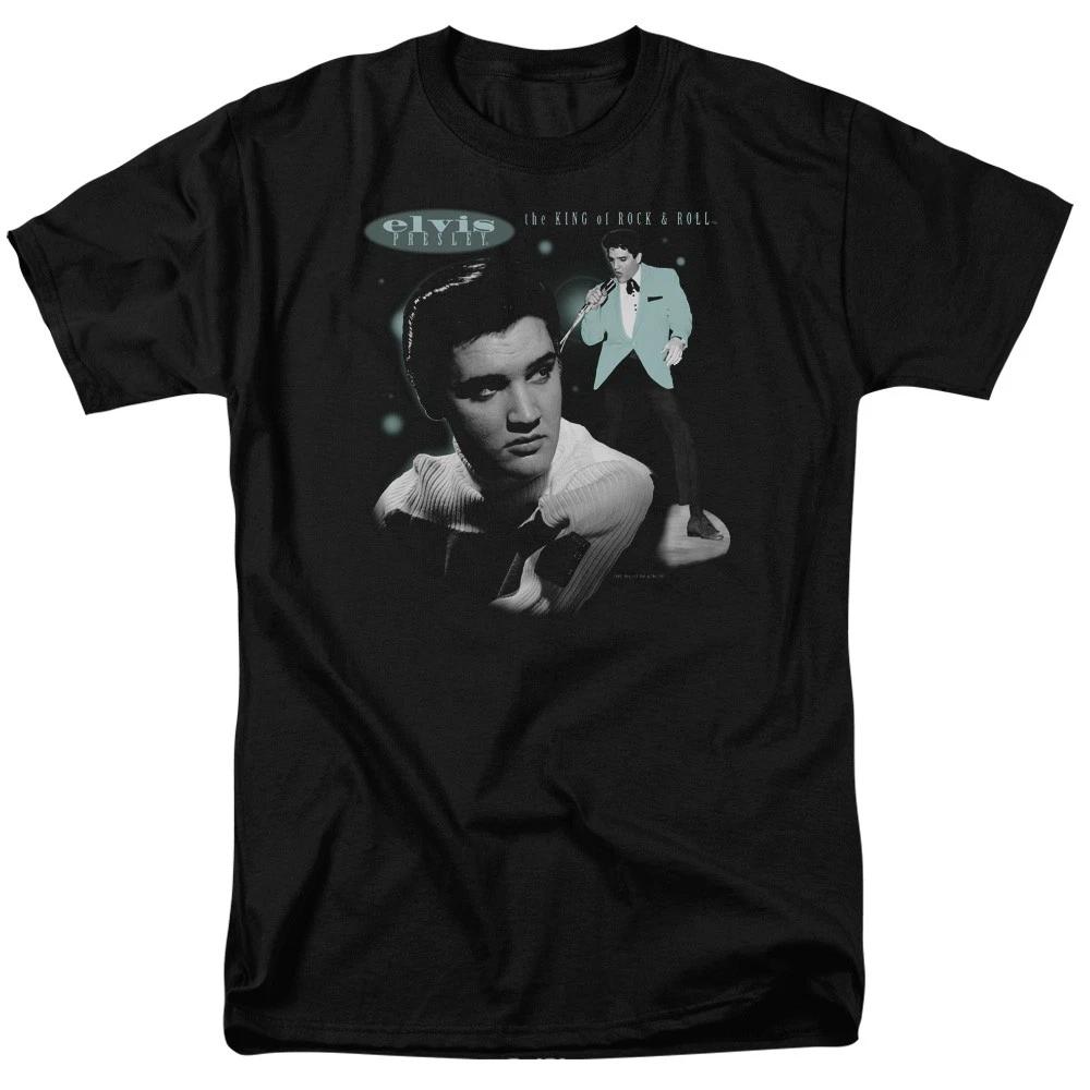 Elvis Presley - Teal Portrait - Unisex Short Sleeve Children s T-shirt - Black 110