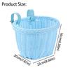 Adjustable Leather Straps Front Handlebar Basket Handwoven Cycling Handlebar Basket  Girls Bike