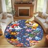 Jungle Pups Print Round Rug, Washable Floor Carpet, For Entryway Dorm Laundry Room Office Study, Home Decor Birthday Christmas Gift