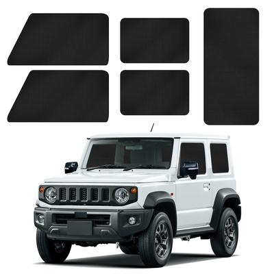ZHMENG Magnetic Curtains for Suzuki Jimny Sierra Light Set & JB64/JB74 - 99.9% Blocking, Front/Rear/Both Sides, 5-Piece