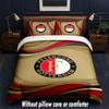 Feyenoord Design Bett Bettwäsche Set 1 Bettbezug + 2 Kissenbezüge Weich Atmungsaktiv Haushalt Bettwäsche
