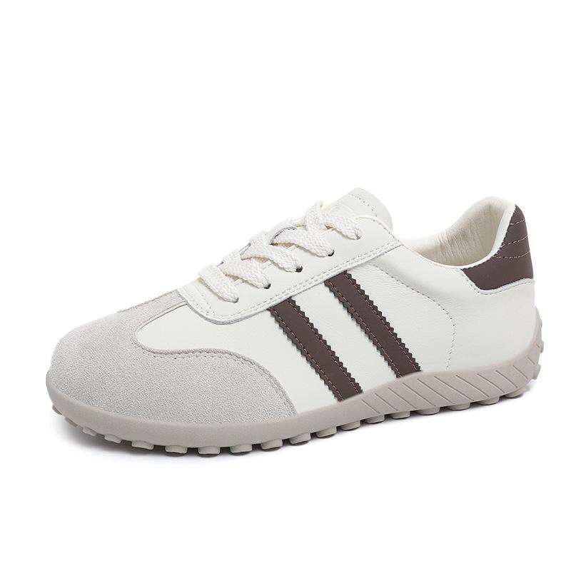 Dexun Shoes Women's 2025 New Summer Ocean Blue Soft Sole Comfortable Lace-up Versatile Niche Flat-bottomed Sports and Leisure Shoes