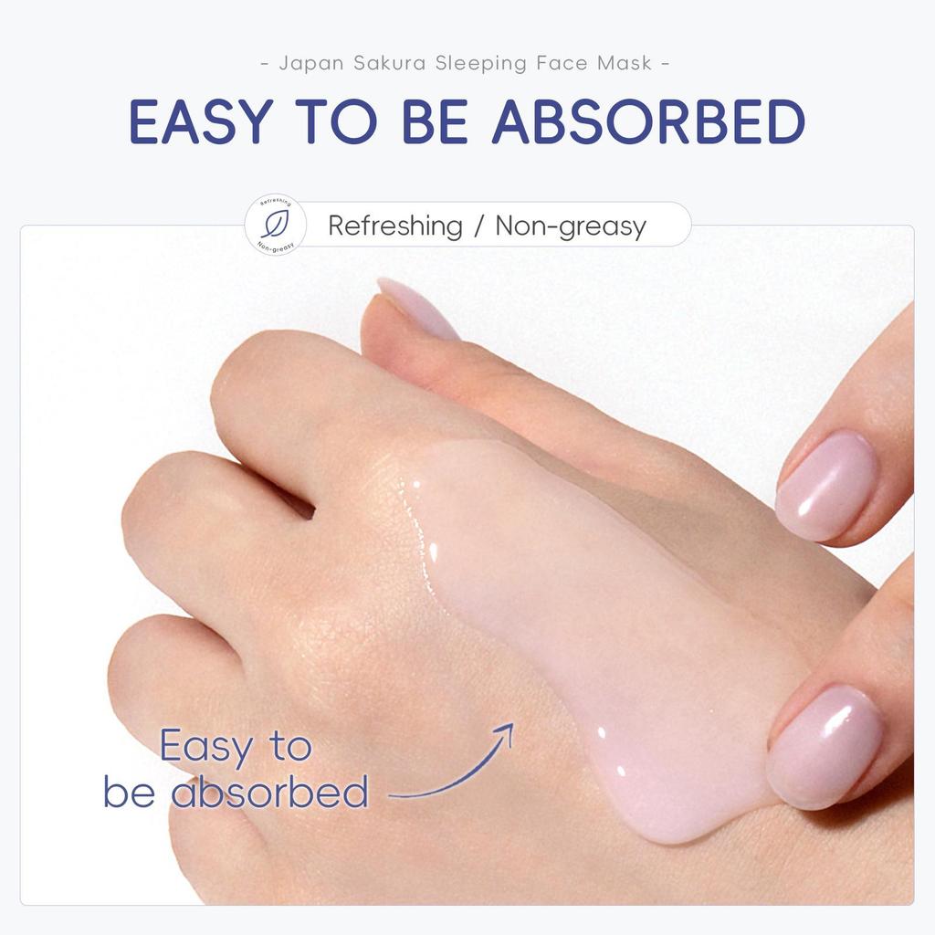 LAIKOU Sakura masque de sommeil acné soins de la peau hydratant apaisant masque Facial hydratant 3g x 15 pièces