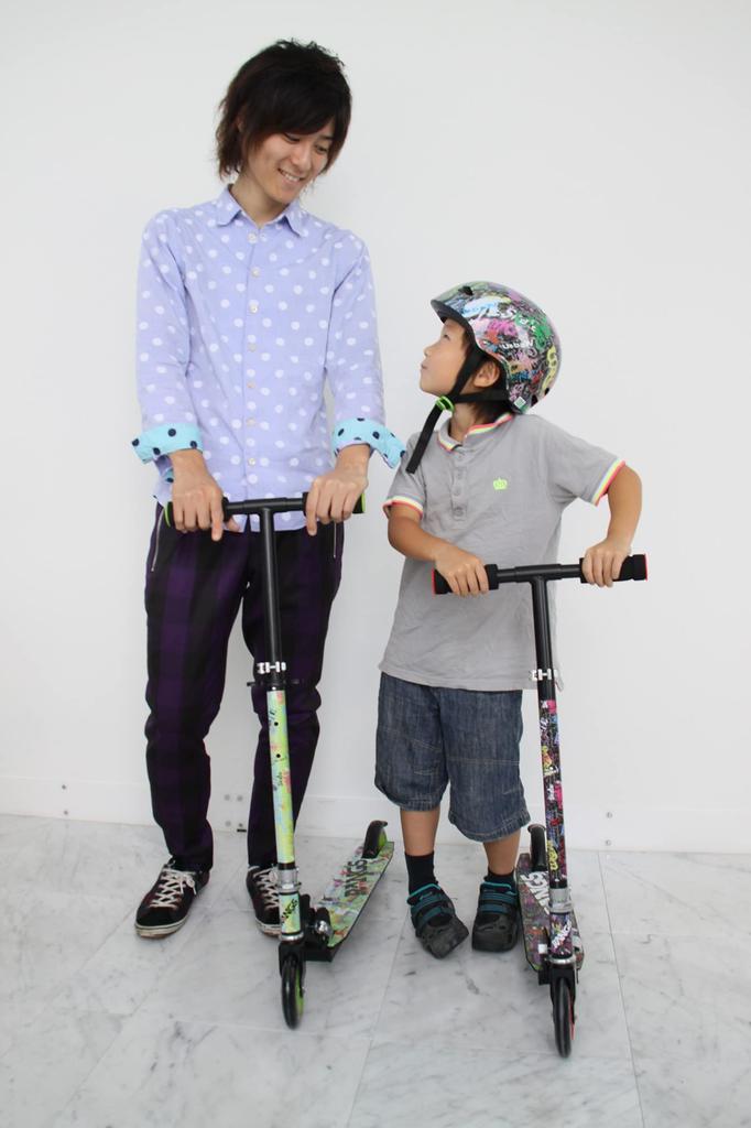 RANGS Japan R1 Langs Scooter Black Foldable 3 Level Adjustment Lightweight