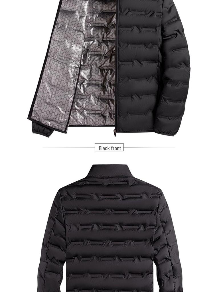 Graphene Lightweight Down Jacket with Stand-Up Collar – Men’s & Women's Autumn/Winter 80% White Duck Down Coat.