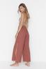 Women's Style Trousers Cinnamon Woven 100% Cotton Trousers