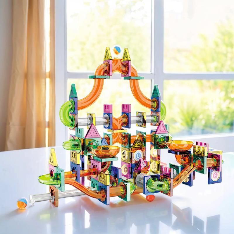 Chute Rollerball Magnetic Piece Building Blocks Intelligence Puzzle Boys Toys Gifts