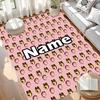 Custom Name Personalized Masha and The Bear Print Carpet, Versatile Home Decor Rug, for Playroom, Apartment, Balcony, Entryway, Hallway Gift