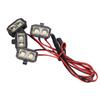 RC Headlight 5?7.4V 8LED White Light RC LED Headlights Wear Resistant RC LED Lights with Plastic
