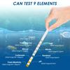 100 Pcs 9-IN-1 Aquarium Test Fish Tank Test Kit with Test Tube Water Quality Monitor pH Test Strips Strips Easy Fast Accurate