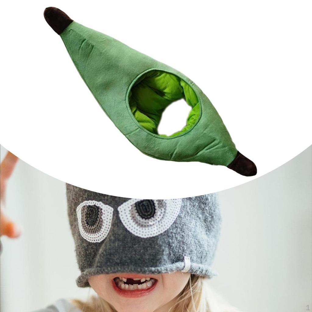 Funny Banana Hat Headwear Cute Plush for Celebration Birthday Party Supplies