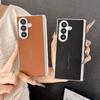 For Samsung Galaxy Z Fold 7 Case Hard PU Hinge Magnetic Wireless Charging Protective Back Cover Case For Z Fold 7 Phone Shell