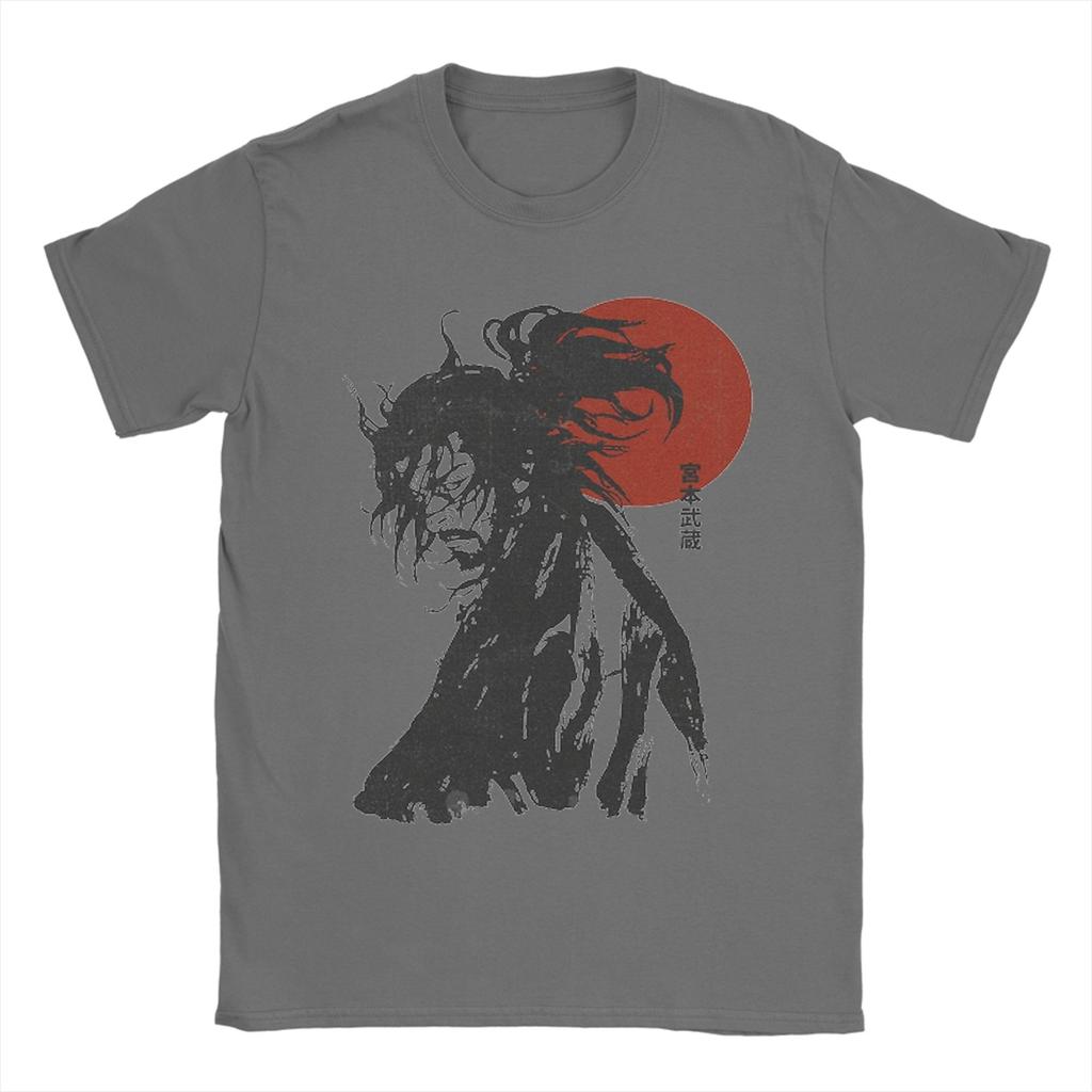 Vagabond Miyamoto Musashi T Shirt for Men 100 Cotton Leisure TShirts Crew Neck Tee Shirt Short Sleeve Clothes Gift Idea