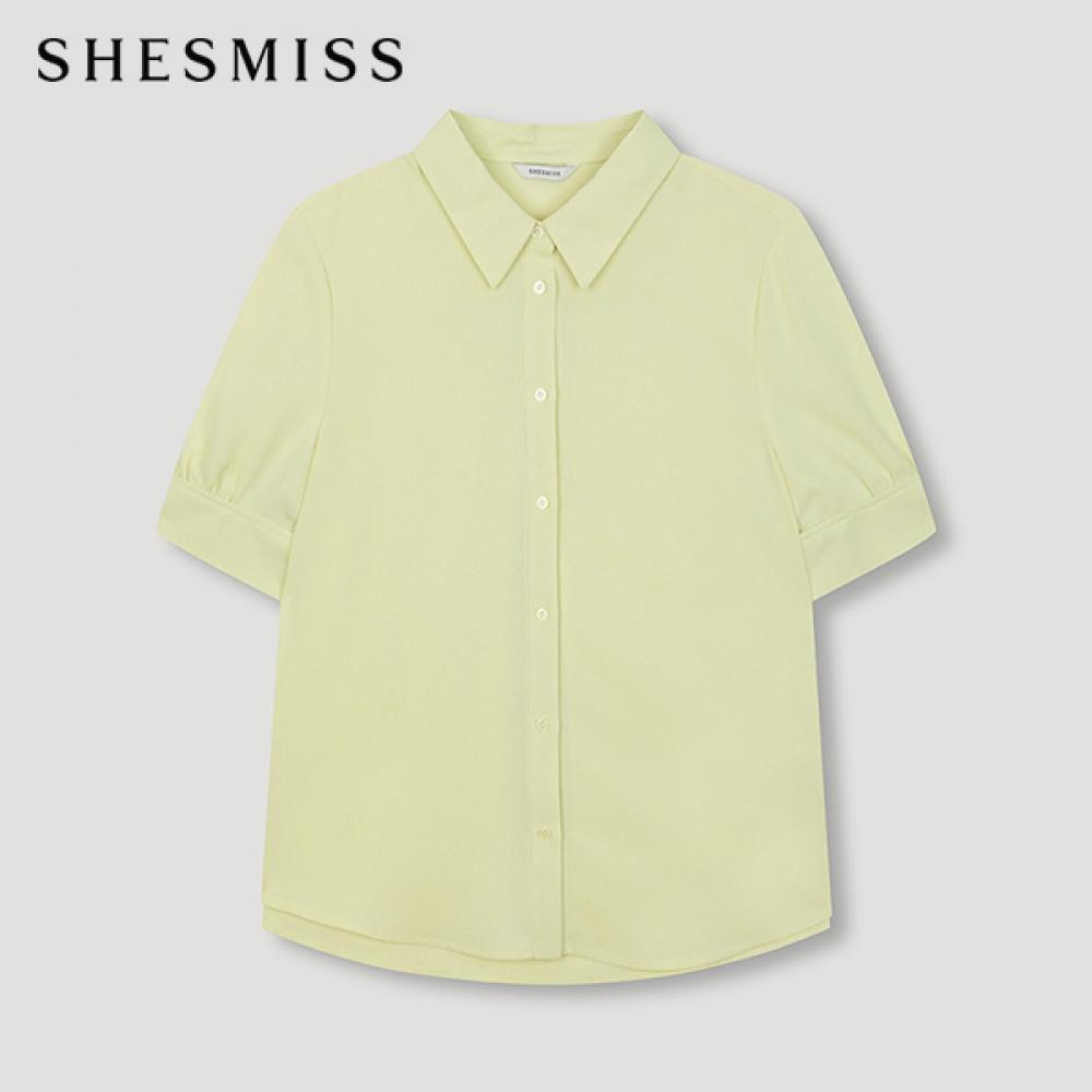 

She S miSS Puff Short Sleeve blouSe SwwStn22010 Ye yellow/55