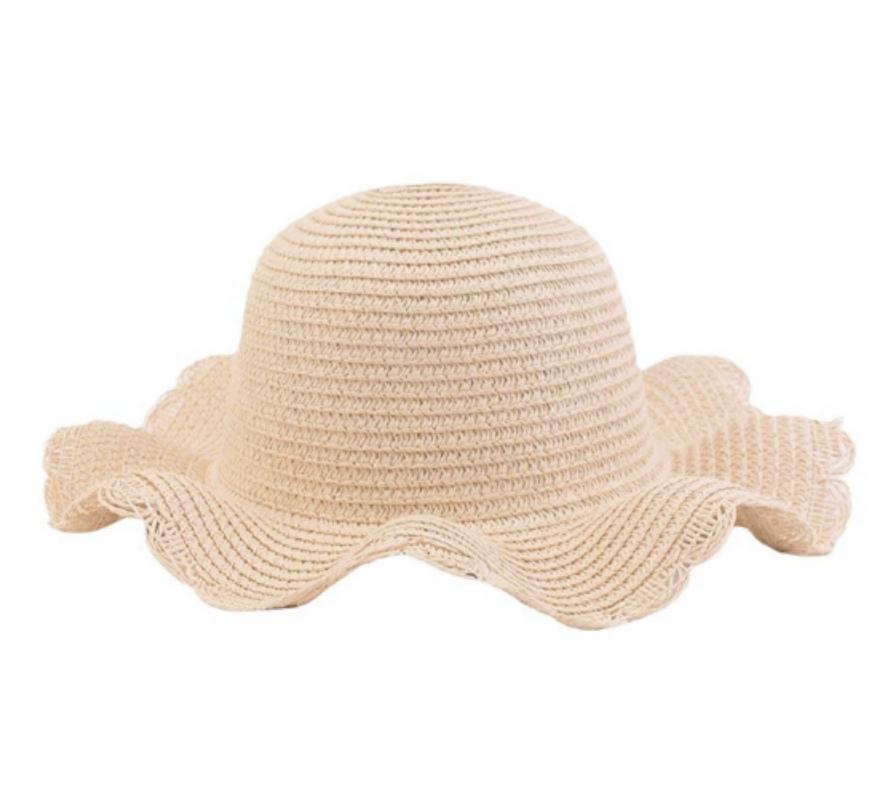 

Custom Handmade Sun Hat With Adjustable Wavy Shape, Personalized Name For Children, Beach Hat, Outdoor Fashionable Straw Hat No Custom бежевый