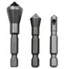 Multi Purpose Deburring Bit 1/4 Inch Hex Drive Ball Bearing Steel Construction Efficient Chip Removal For Safe Operation