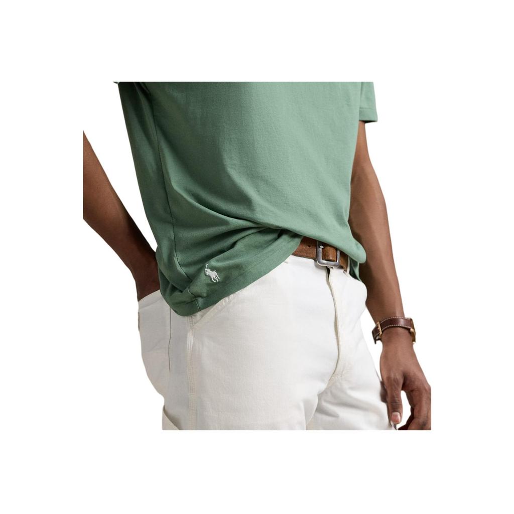 Polo Ralph Lauren Classic Fit Solid Logo Knit Sports Short Sleeve T-Shirt Unisex Tops 710936585-029