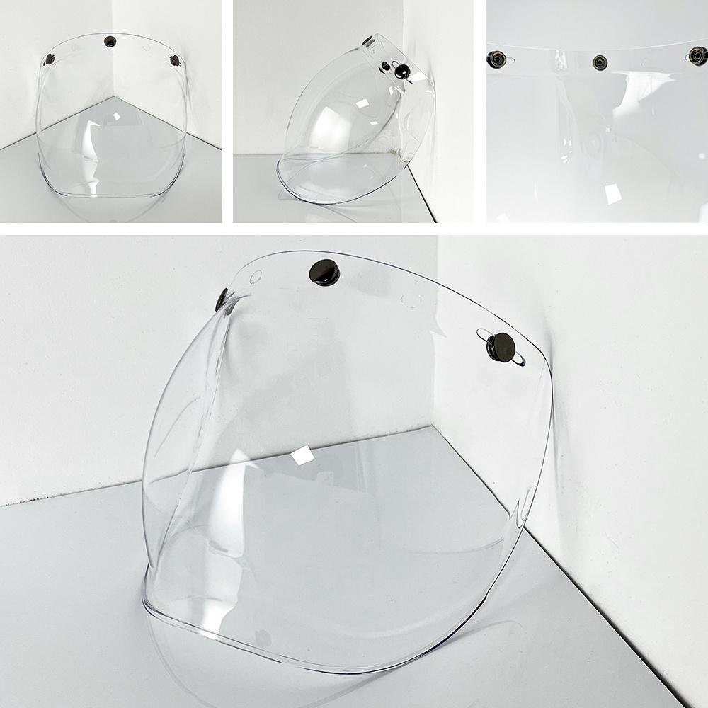 

Пузырьковые визоры для шлемов Винтажные мотоциклетные шлемы Открытый шлем Шлем-флип Аэродинамический экран Защита Линза Capacete Аксессуары для шлемов чистый