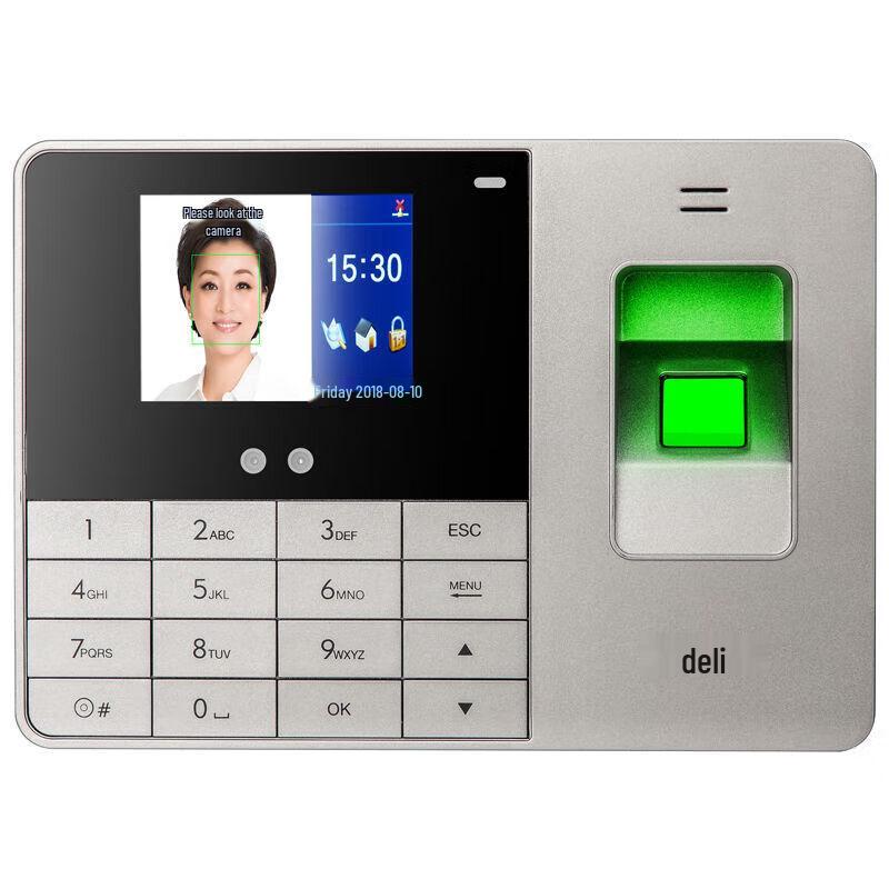 Deli 13751 Facial & Fingerprint Attendance System CN plug (adapter included)