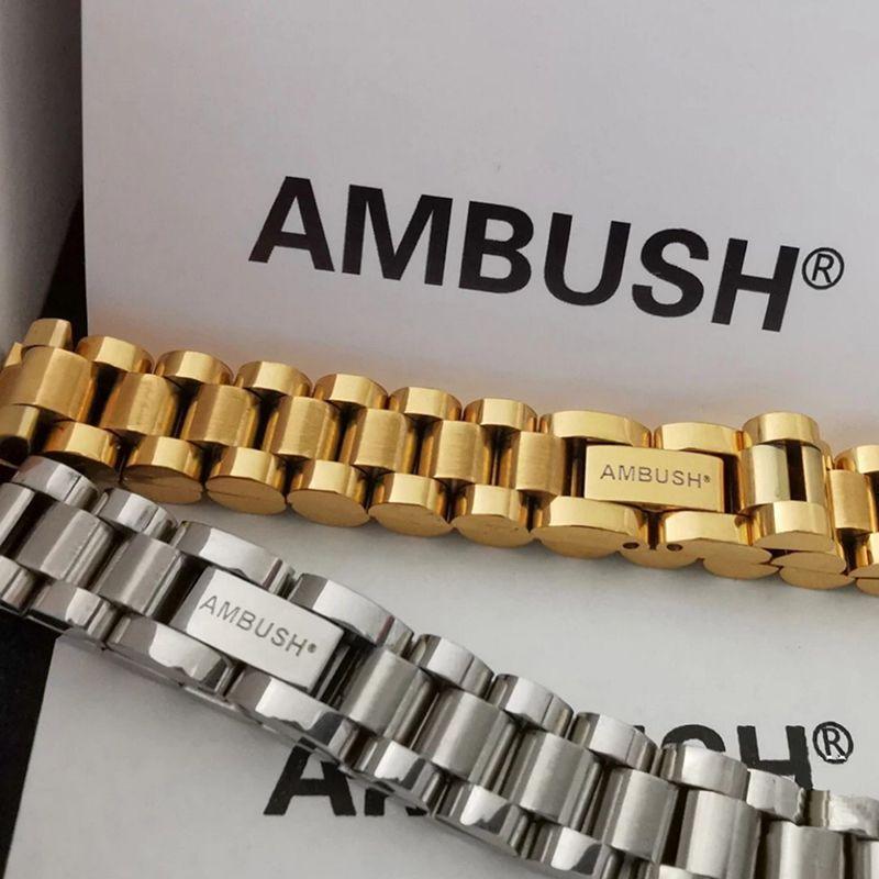 AMBUSH Strap Bracelet Men's Stainless Steel Simple Neutral Light Luxury Bracelet Temperament Wrist Accessories Do Not Fade