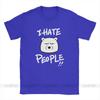 I Hate People Men T Shirts Bear I Eat People Solitary Autism Casual Cotton Short