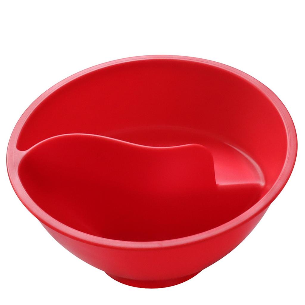 Divided Cereal Bowl with Separate Compartments for Dry and Wet Foods Durable Plastic Material Suitable for Breakfast and Snack Serving