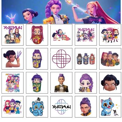 Nouveau 20pcs/set Dessin animé Kpop Chasseurs de démons Rumi Kang Autocollant de tatouage temporaire Autocollant de tatouage Rumi Démonisant Pour Cadeaux de fête