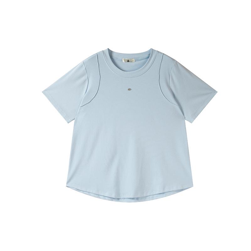 2026 Spring Plus Size Women's Casual Round Neck Short Sleeve T-shirt (200 Jin, W-262)