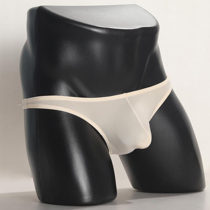 Herren Dreieck Unterwäsche Eis Seide Sommer Sexy Erwachsener Niedrige Taille Herren String Unterwäsche