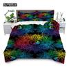 Peace Symbol Duvet Cover Gorgeous  Camper Van Peace Sign Bedding Set Microfiber Mandala Comforter Cover King Size Bedroom Decor