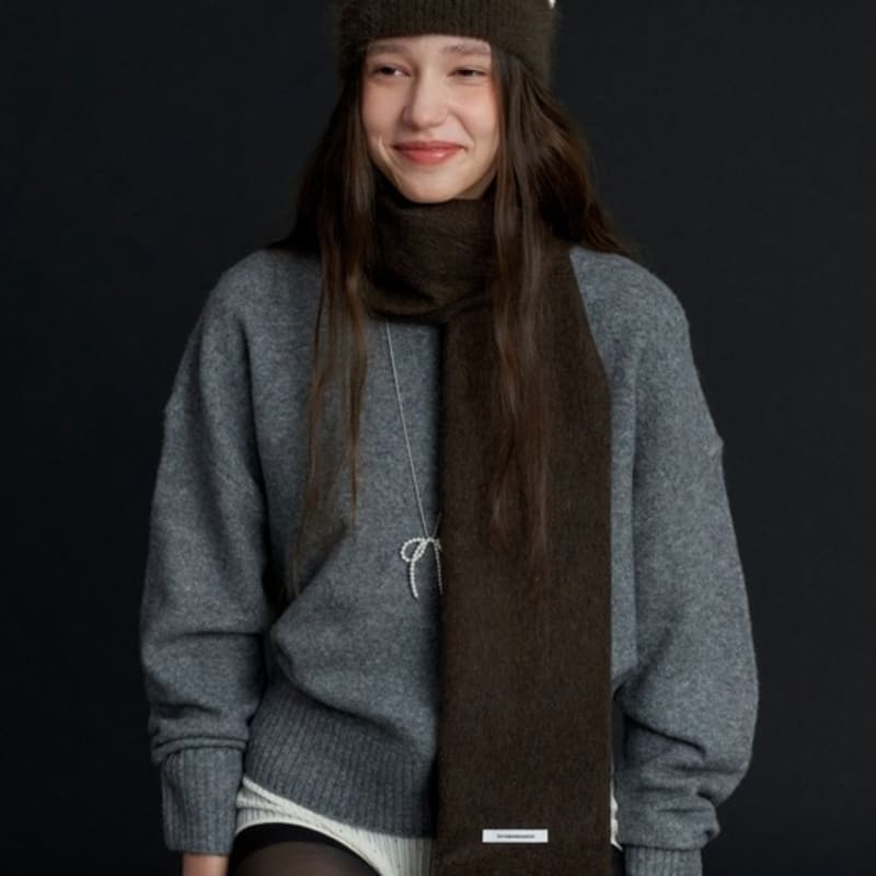 LOVE ME MONSTER Soft Wool Muffler_4COL (L234MSF080)