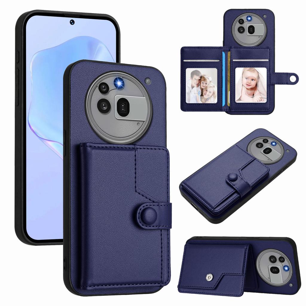 For Nothing Phone (3a) Pro Case RFID Blocking Card Holder Kickstand TPU+PU Leather Phone Back Cover