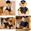 Cute Captain Teddy Bear Plush Toy For Kids And Aviation Enthusiasts