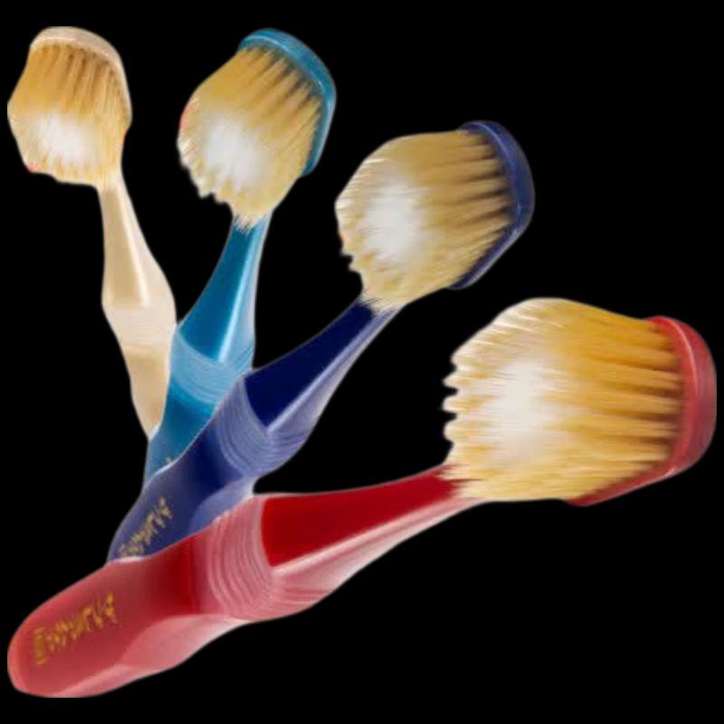 EBISU 65-Hole Wide Head Soft Toothbrush (4-Pack)