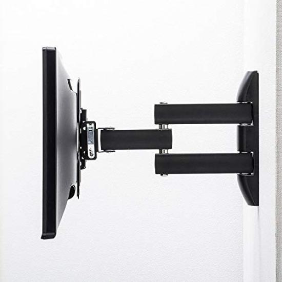 SANWA SUPPLY Monitor Arm Length Black Wall-Mount (Arm 346mm) CR-LA205