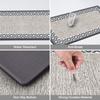 Tapis de sol de cuisine en PVC épais anti-fatigue, double cadre, imperméable, résistant à l'huile et antidérapant, cuir